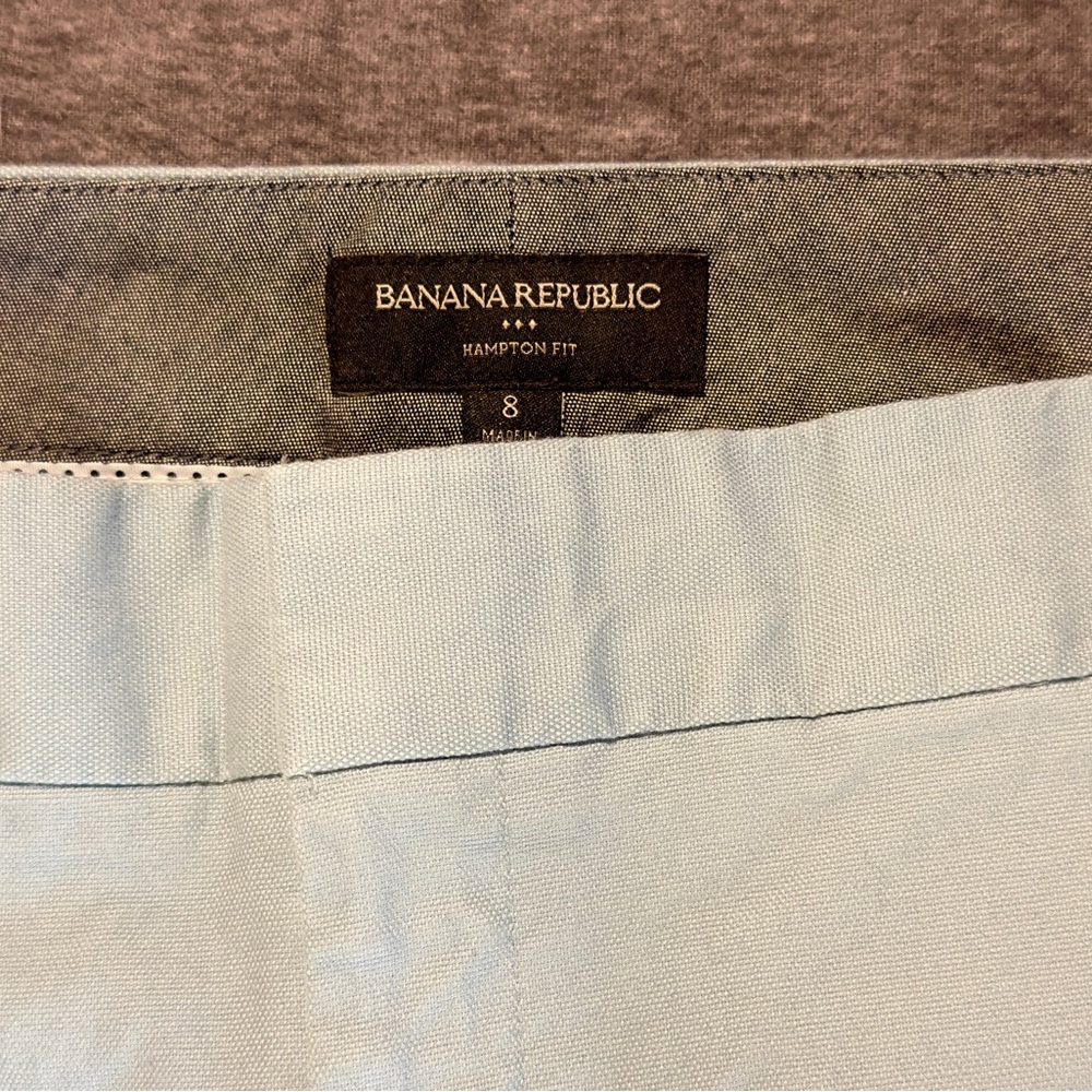 Banana Republic Hampton Style Light Blue Slim Fit Ankle Pants - Picture 4 of 5